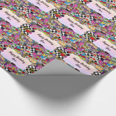 Papier Cadeau Alice's Wonderland Mad Hatter Tea Party INVITATION (Coin)