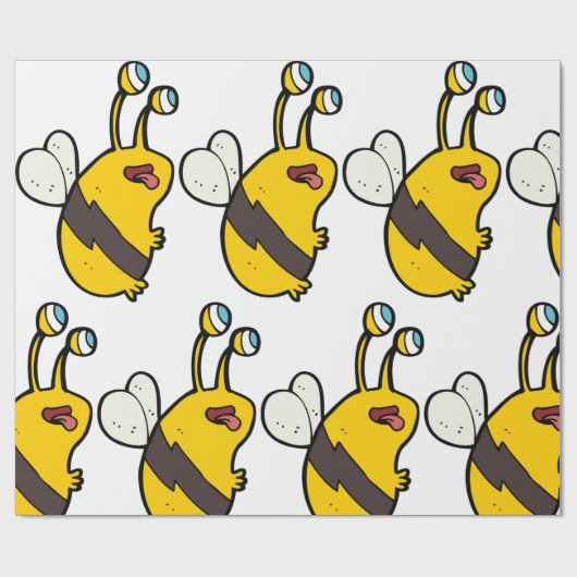 Papier Cadeau Alien Bee (Plat)