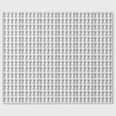 Papier Cadeau Alien gris (Plat)