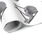 Papier Cadeau Alien gris, la vérité est là (Coin rond)