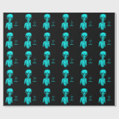 Papier Cadeau Alien, je veux croire (Plat)