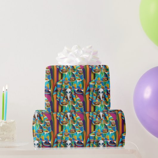 Papier Cadeau Alien mangeant Tacos Wrapper Papier (Cadeaux de fête)