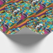 Papier Cadeau Alien mangeant Tacos Wrapper Papier (Coin)