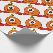Papier Cadeau Alien mignon (Coin)