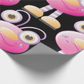 Papier Cadeau Alien Rose mignon Avec Grands Yeux