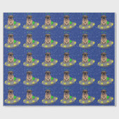 Papier Cadeau Alien UFO Leonberger (Plat)