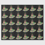 Papier Cadeau Alien UFO Leonberger (Plat)