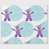 Papier Cadeau Alien Violet (Plat)
