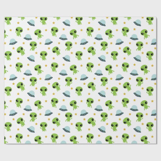 Papier Cadeau Aliens (Plat)