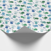 Papier Cadeau Aliens mignons Papier d'enveloppement de fête d'an (Coin)