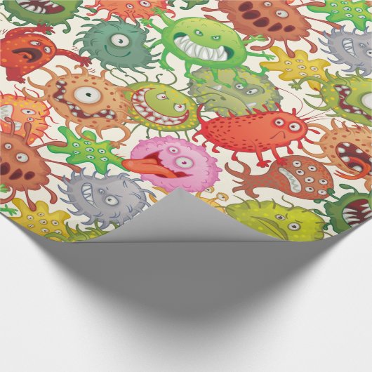 Papier Cadeau Aliens n'Monstres Envelopper du papier (Coin)