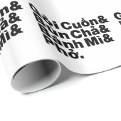 Papier Cadeau Alimentation de rue vietnamienne (Coin rond)