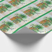 Papier Cadeau Alimentation en ananas Vibes tropicales Vibes oran (Coin)
