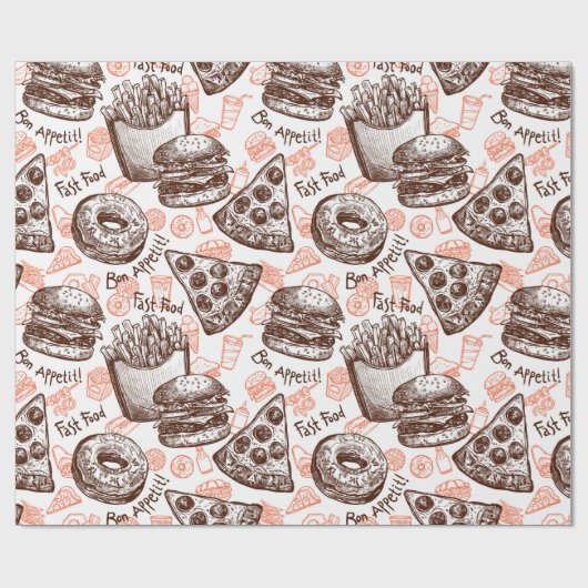 Papier Cadeau Alimentation indésirable (Plat)