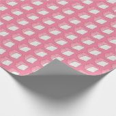 Papier Cadeau Aliments Angel rose Éponge Gâteau Tranches Cuisson (Coin)