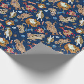 Papier Cadeau Aliments imaginaires Hanoukka (Coin)