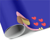 Papier Cadeau All Children Need Love: Dark Blue (Coin rond)