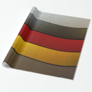 Papier Cadeau Allemagne - couleurs du drapeau - Chrome par Shirl