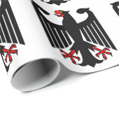 Papier Cadeau Allemand Eagle (Coin rond)