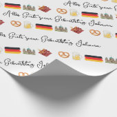 Papier Cadeau Allemand Joyeux Anniversaire, Alles Gute zum Gebur (Coin)