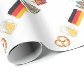 Papier Cadeau Allemand Joyeux Anniversaire, Alles Gute zum Gebur (Coin rond)