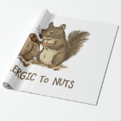 Papier Cadeau Allergique aux noix (Déroulé)