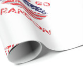 Papier Cadeau Allez Brandon Joe Biden Drapeau Trouvé Kiss (Coin rond)