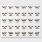 Papier Cadeau Allez, combattez, gagnez Eagles (Plat)