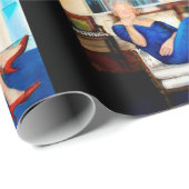 Papier Cadeau Allez, fille (Coin rond)