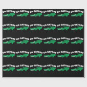 PAPIER CADEAU ALLEZ GATORS ALLIGATOR  (Plat)