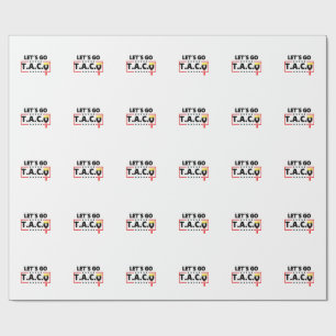 Papier Cadeau Allez TACO Trump 4 juillet amateurs de Taco