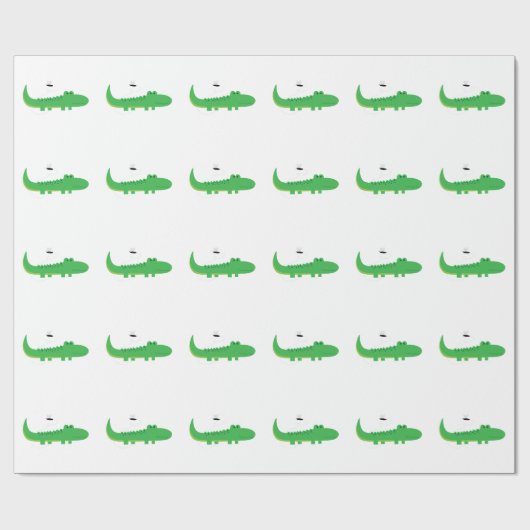 Papier Cadeau Alligator (Plat)