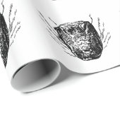 Papier Cadeau Alligator américain (Coin rond)