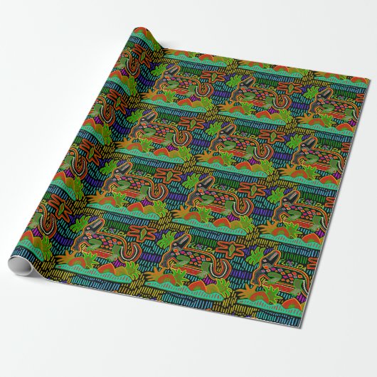 Papier Cadeau Alligator de Floride - Critters d'ouragan (Déroulé)