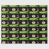 Papier Cadeau Alligator en amour (Plat)
