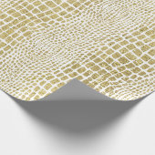 Papier Cadeau Alligator Parties scintillant or Imprimer (Coin)