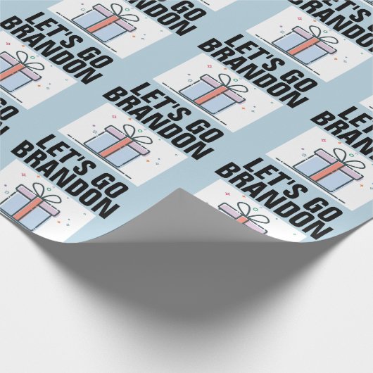 Papier Cadeau ALLONS BRANDON BANTHDAY Wrapping Paper. (Coin)