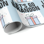 Papier Cadeau ALLONS BRANDON BANTHDAY Wrapping Paper. (Coin rond)