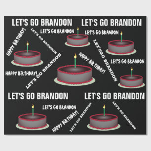 Papier Cadeau ALLONS BRANDON BANTHDAY Wrapping Paper.