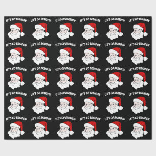 PAPIER CADEAU ALLONS BRANDON BIDEN SANTA CLAUS NOËL