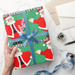 Papier Cadeau ALLONS BRANDON CHRISTMAS PÈRE NOËL Wrapping Paper.<br><div class="desc">ALLONS BRANDON CHRISTMAS WRAPPING PAPER</div>
