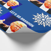 Papier Cadeau ALLONS BRANDON CHRISTMAS TRUMP Papier à envelopper (Coin)