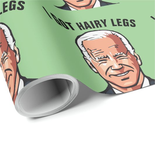 PAPIER CADEAU ALLONS BRANDON ! FUNNY CHRISTMAS BIDEN WRAPPING (Coin rond)