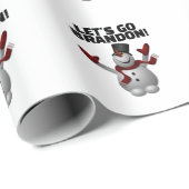 PAPIER CADEAU ALLONS BRANDON NOËL SNOWMAN (Coin rond)