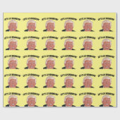 PAPIER CADEAU ALLONS BRANDON ! PAPIER D'ANNIVERSAIRE TRUMP (Plat)