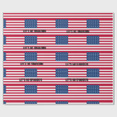 PAPIER CADEAU ALLONS BRANDON ! PAPIER DE LAVAGE DE NOËL (Plat)