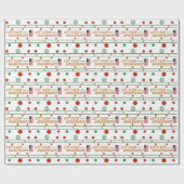 Papier Cadeau Allons, Brandon Wrapping Paper. (Plat)