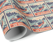 Papier Cadeau Allons en bateau (Coin rond)