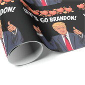 PAPIER CADEAU ALLONS LE DOCUMENT DE TRAVAIL DE BRANDON TRUMP VAL (Coin rond)