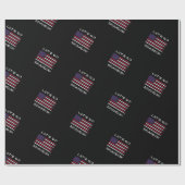 Papier Cadeau Allons voir Brandon Distressed Drapeau Joe Biden (Plat)